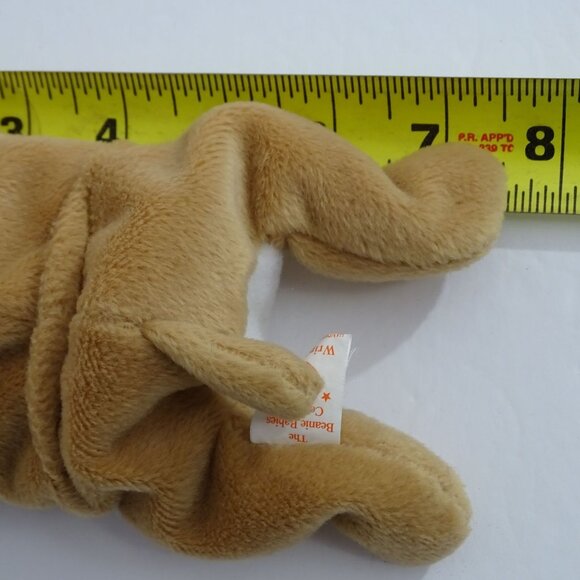 Vtg Ty Beanie Babies Wrinkles Bulldog Stuffed Animal Plush Toy 1996 7.5" - Picture 7 of 8